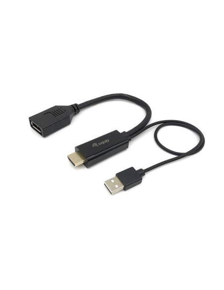 Equip 119039 adaptador de cable de vÍ­deo 0,15 m HDMI tipo A (Estándar) DisplayPort Negro