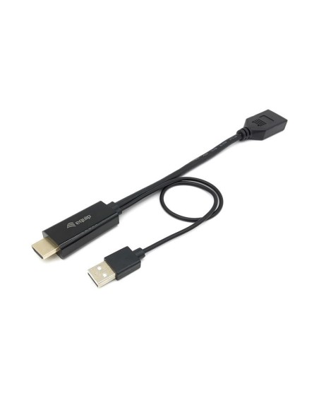 Equip 119039 adaptador de cable de vÍ­deo 0,15 m HDMI tipo A (Estándar) DisplayPort Negro