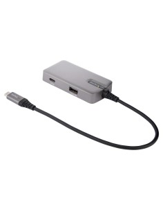 StarTech.com Adaptador Multipuertos USB C - USB-C a HDMI 2.0 4K 60Hz, PD con Paso de 100W - Hub USB de 3 Puertos de 10Gbps - Min