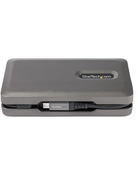 StarTech.com Adaptador Multipuertos USB-C - USB Tipo C a HDMI 2.0 4K a 60Hz - Hub Ladrón USB de 2 Puertos de 10Gbps - con PD de 