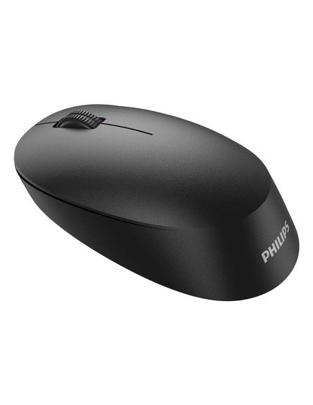 Ratón Philips Ambidextro RF inalámbrica + Bluetooth Í?ptico 1600 DPI  Negro