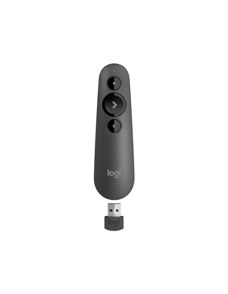 Logitech R500 apuntador inalámbricos Bluetooth RF Grafito
