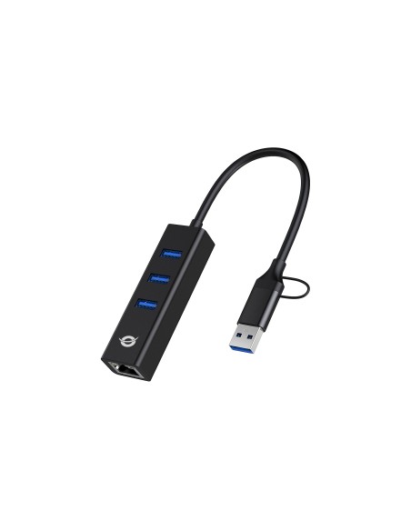 Conceptronic HUB de interfaz USB 3.2 Gen 1 (3.1 Gen 1) Type-A 5000 Mbit s Negro