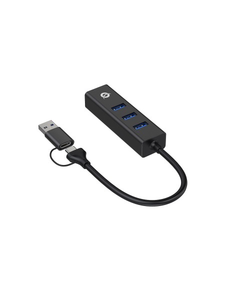 Conceptronic HUB de interfaz USB 3.2 Gen 1 (3.1 Gen 1) Type-A 5000 Mbit s Negro