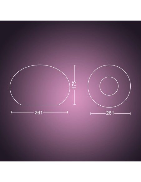 Philips Hue White and Color ambiance Lámpara de mesa Flourish