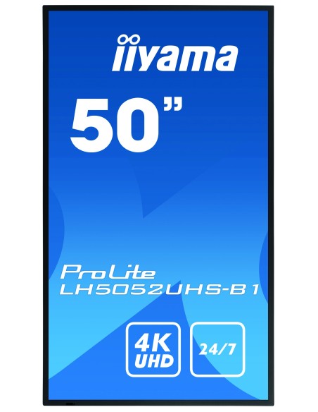 iiyama Pantalla de señalización digital 49.5P VA 4K Ultra HD Negro Android 8.0
