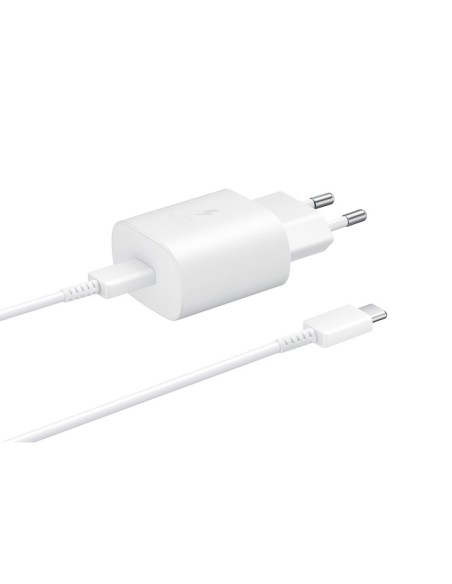 SAMSUNG CARGADOR 25W CON CABLE USB-C BLANCO EP-TA800XWEGWW