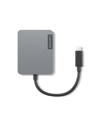 Lenovo 4X91A30366 hub de interfaz USB 2.0 Type-C Gris