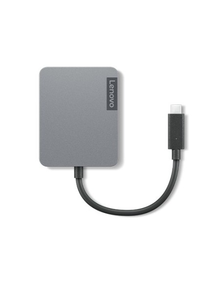 Lenovo 4X91A30366 hub de interfaz USB 2.0 Type-C Gris