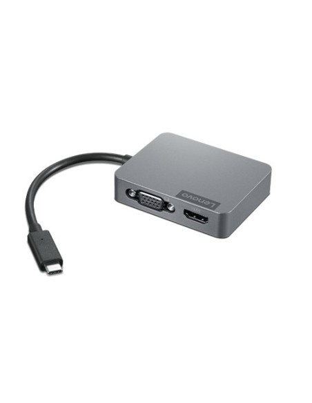 Lenovo 4X91A30366 hub de interfaz USB 2.0 Type-C Gris