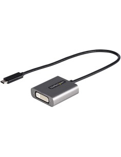 StarTech.com Adaptador USB C a DVI - Conversor Tipo Llavero USB Tipo C a DVI-D 1920x1200p - Convertidor USBC a Pantalla DVI - Co