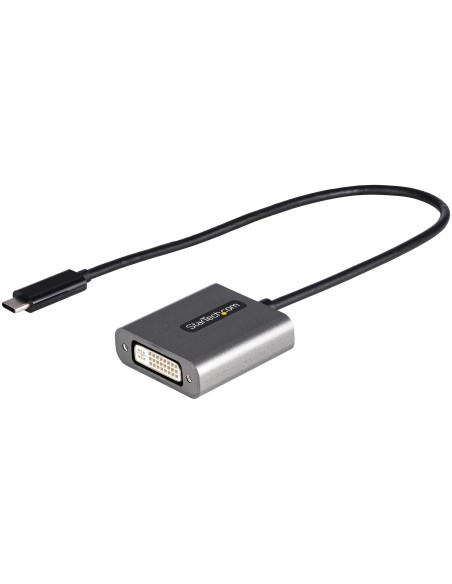 StarTech.com Adaptador USB C a DVI - Conversor Tipo Llavero USB Tipo C a DVI-D 1920x1200p - Convertidor USBC a Pantalla DVI - Co
