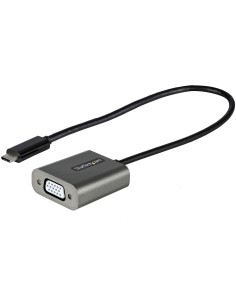 StarTech.com Adaptador USB C a VGA - Convertidor Tipo Llavero USB Tipo C a VGA 1080p - Convertidor USBC a Pantalla VGA - de Vide