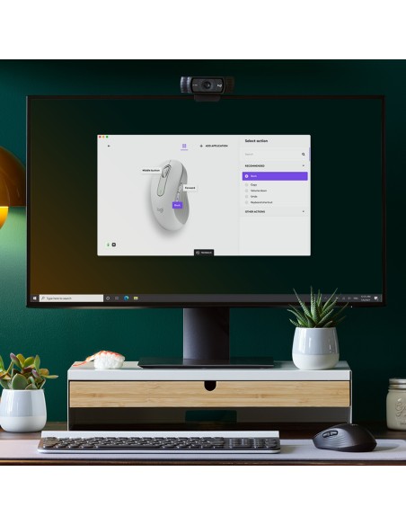 Logitech Signature M650 ratón Izquierda RF inalámbrica + Bluetooth Í?ptico 2000 DPI