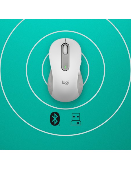 Logitech Signature M650 ratón Izquierda RF inalámbrica + Bluetooth Í?ptico 2000 DPI