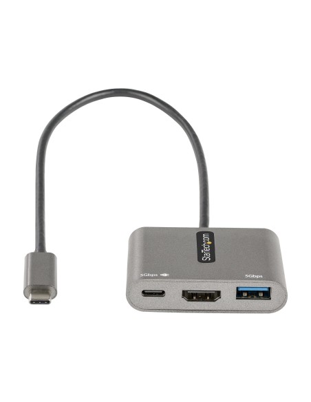 StarTech.com CDP2HDUACP2 base para portátil y replicador de puertos Alámbrico USB 3.2 Gen 1 (3.1 Gen 1) Type-C Gris