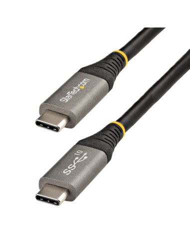 StarTech.com Cable de 50cm USB-C de 10Gbps - Cable USB Tipo C - Cable USB TipoC USB 3.1 3.2 Gen 2 - Con Carga por Entrega de Ali