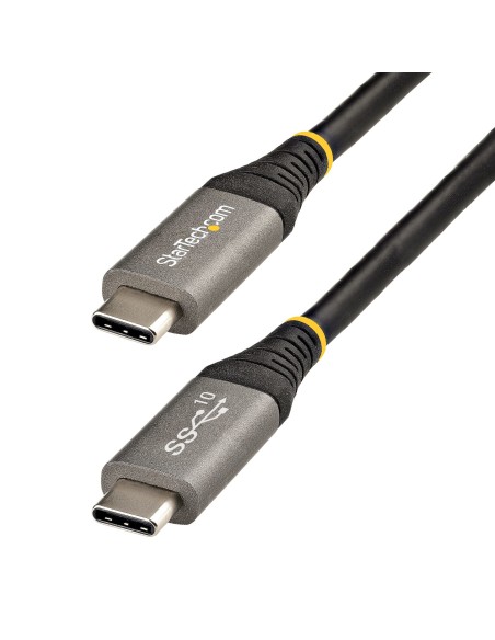 StarTech.com Cable de 50cm USB-C de 10Gbps - Cable USB Tipo C - Cable USB TipoC USB 3.1 3.2 Gen 2 - Con Carga por Entrega de Ali