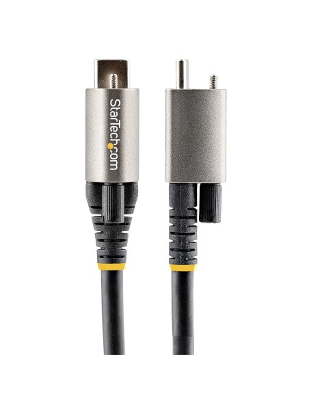 StarTech.com Cable de 1m USB-C con Tornillo Superior de Fijación -10Gbps - Cable Tipo C USB 3.1 3.2 Gen 2 - con Carga por Entreg