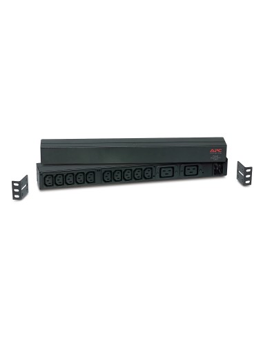 APC RACK PDU BASIC 1 U 16A 230V unidad de distribución de energÍ­a (PDU) 12 salidas AC 0U 1U Negro