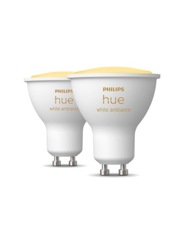 Philips Hue White ambiance Pack de 2 GU10