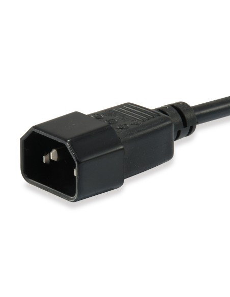 Equip 112101 cable de transmisión Negro 3 m C13 acoplador C14 acoplador