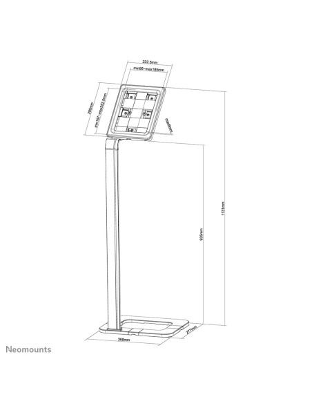Neomounts by Newstar soporte de suelo para de las tabletas de 9.7"-10.1"