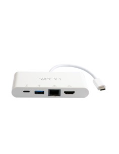 Sveon SCT504 hub de interfaz USB 3.2 Gen 1 (3.1 Gen 1) Type-C 5000 Mbit s Blanco