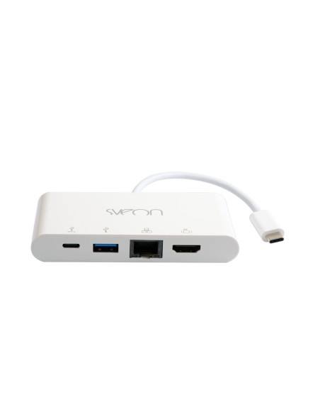 Sveon SCT504 hub de interfaz USB 3.2 Gen 1 (3.1 Gen 1) Type-C 5000 Mbit s Blanco