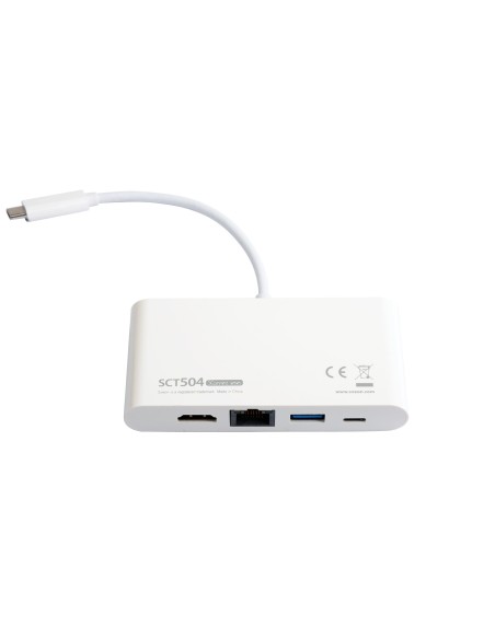 Sveon SCT504 hub de interfaz USB 3.2 Gen 1 (3.1 Gen 1) Type-C 5000 Mbit s Blanco
