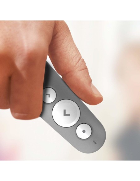 Logitech R500 Laser Presentation Remote apuntador inalámbricos Bluetooth RF Gris