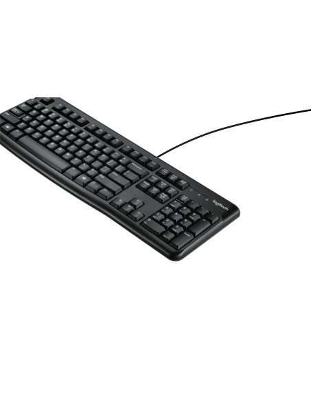 Logitech K120 Corded Keyboard teclado USB QWERTY Inglés Negro
