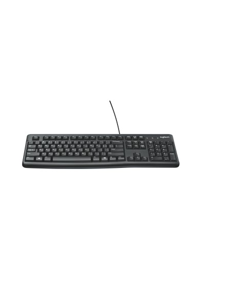 Logitech K120 Corded Keyboard teclado USB QWERTY Inglés Negro