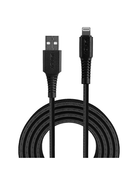 Lindy 31290 cable de conector Lightning 0,5 m Negro