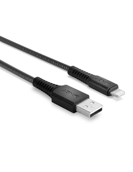 Lindy 31290 cable de conector Lightning 0,5 m Negro
