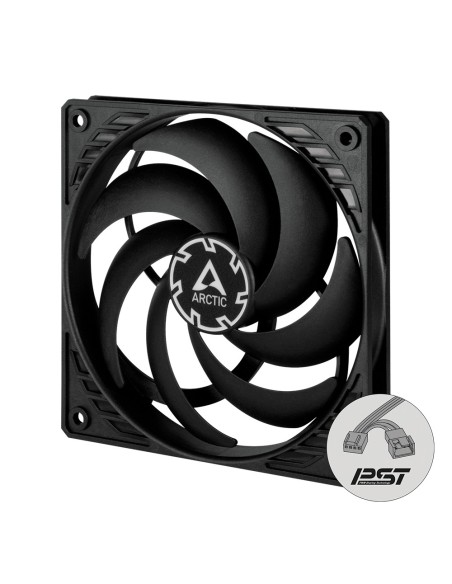 ARCTIC P12 Slim PWM PST Carcasa del ordenador Ventilador 12 cm Negro 1 pieza(s)