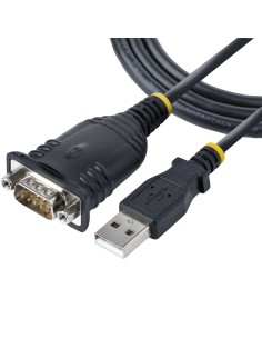 StarTech.com Cable de 1m USB a Serie, Conversor DB9 Macho RS232 a USB, Prolific, Adaptador USB a Serial para PLC Impresora Escán