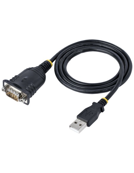StarTech.com Cable de 1m USB a Serie, Conversor DB9 Macho RS232 a USB, Prolific, Adaptador USB a Serial para PLC Impresora Escán