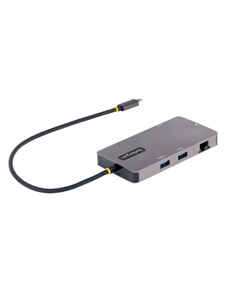 StarTech.com Adaptador Multipuertos USB C 2x HDMI 4K 60Hz, Hub USB-A 3.1 2Pt 5Gbps, PD 100W, GbE, SD MicroSD, Cable de 30cm, Doc