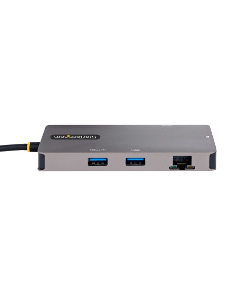 StarTech.com Adaptador Multipuertos USB C 2x HDMI 4K 60Hz, Hub USB-A 3.1 2Pt 5Gbps, PD 100W, GbE, SD MicroSD, Cable de 30cm, Doc