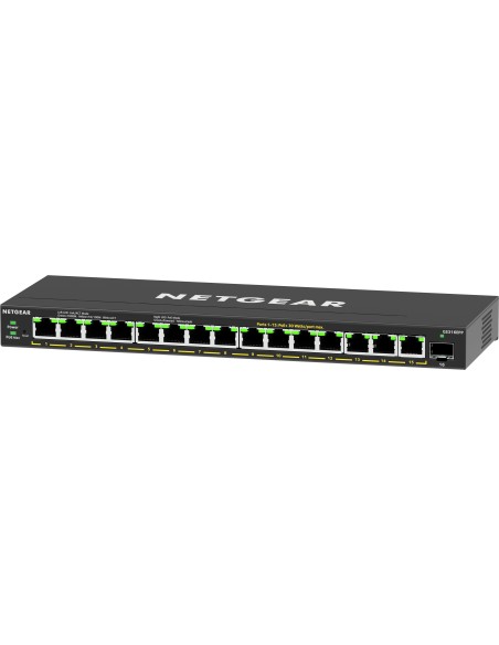 NETGEAR 16-Port High-Power PoE+ Gigabit Ethernet Plus Switch (231W) with 1 SFP port (GS316EPP) Gestionado EnergÍ­a sobre Etherne