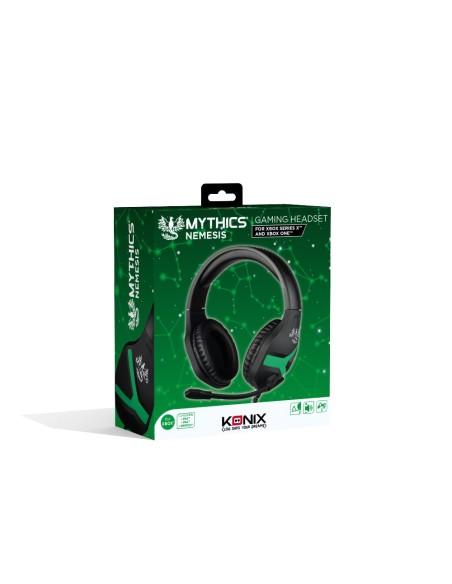 Konix 61881110850 auricular y casco Auriculares Alámbrico Diadema Juego Negro, Verde