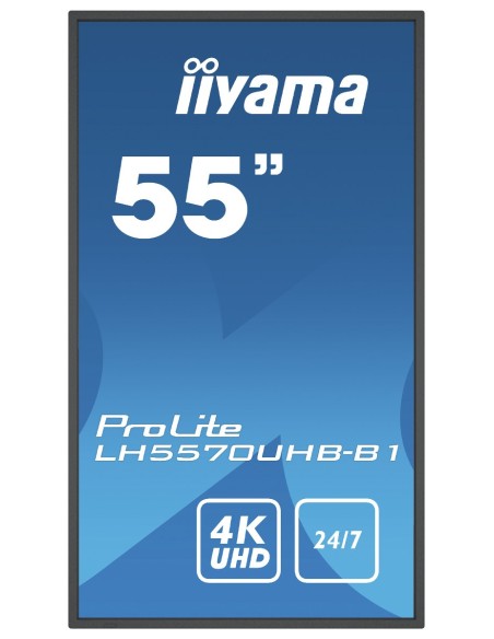 iiyama LH5570UHB-B1 pantalla de señalización Pantalla plana para señalización digital 138,7 cm (54.6") VA 700 cd   m² 4K Ultra H