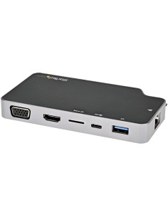 StarTech.com Adaptador Multipuertos USB C - Docking Station USB Tipo C a VÍ­deo HDMI de 4K o VGA - PD Pass-through de 100W - Hub