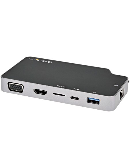 StarTech.com Adaptador Multipuertos USB C - Docking Station USB Tipo C a VÍ­deo HDMI de 4K o VGA - PD Pass-through de 100W - Hub