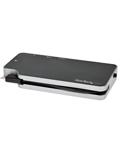 StarTech.com Adaptador Multipuertos USB C - Docking Station USB Tipo C a VÍ­deo HDMI de 4K o VGA - PD Pass-through de 100W - Hub
