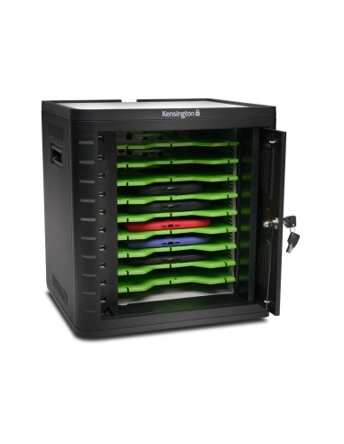 Kensington Armario de carga y sincronización universal para tabletas. Negro.