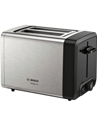 Bosch TAT4P420 tostadora 2 rebanada(s) 970 W Negro, Acero inoxidable