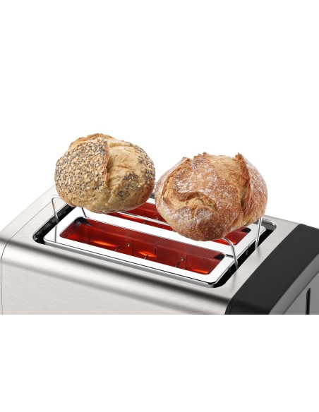 Bosch TAT4P420 tostadora 2 rebanada(s) 970 W Negro, Acero inoxidable