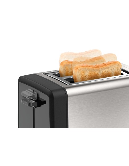 Bosch TAT4P420 tostadora 2 rebanada(s) 970 W Negro, Acero inoxidable